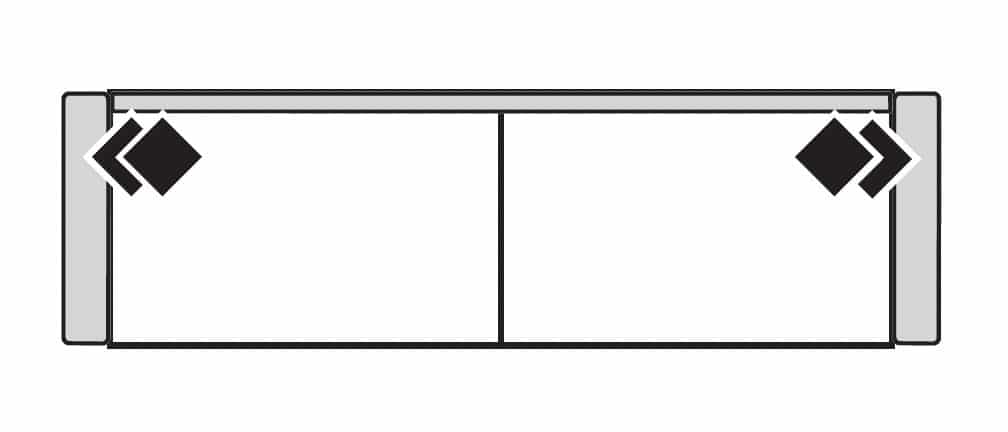 Four Seasons 1-241Q HARPER 41″ DEEP 2 SEAT QUEEN SLEEPER