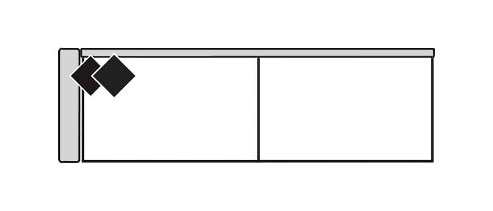 Four Seasons 6-241S-LSF WINSTON 41" DEEP LSF 2 SEAT SOFA