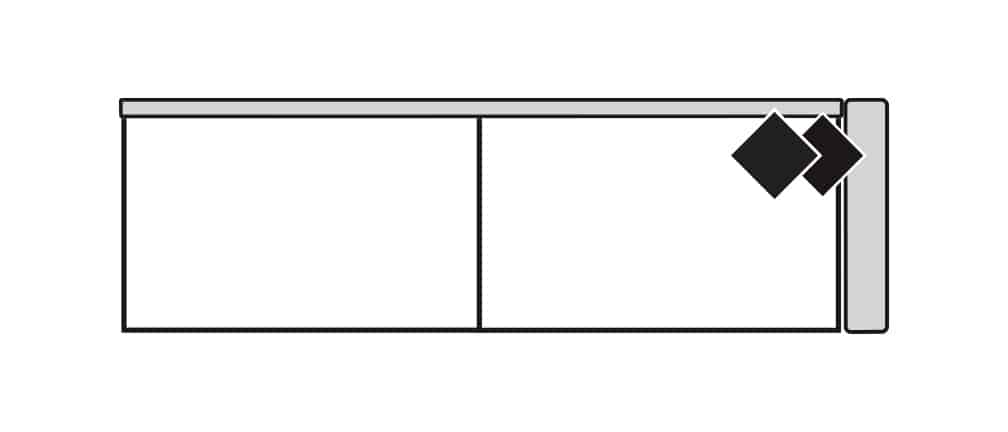 Four Seasons 1-241Q-RSF HARPER 41′ DEEP RSF 3 SEAT QUEEN SLEEPER