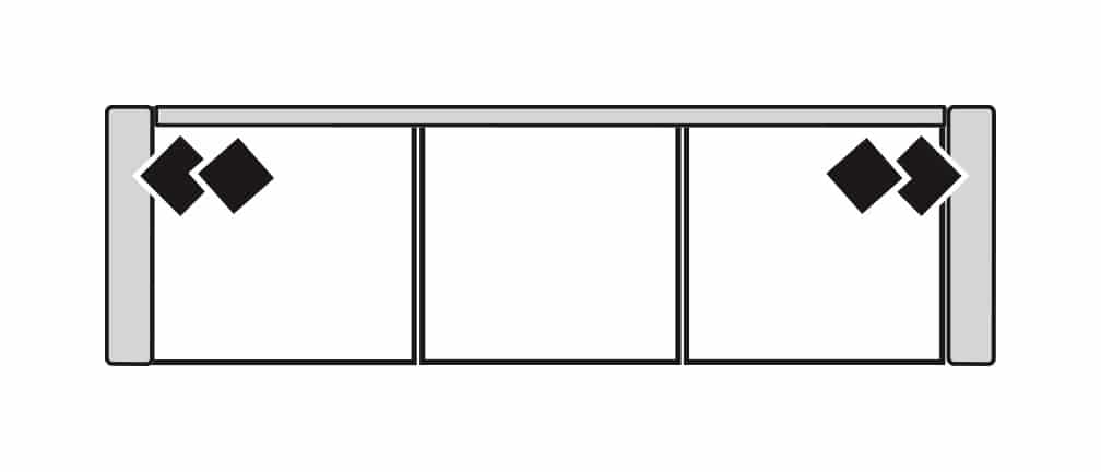 Four Seasons 2-341GS MADDOX 41″ DEEP 3 SEAT GRANDE SOFA