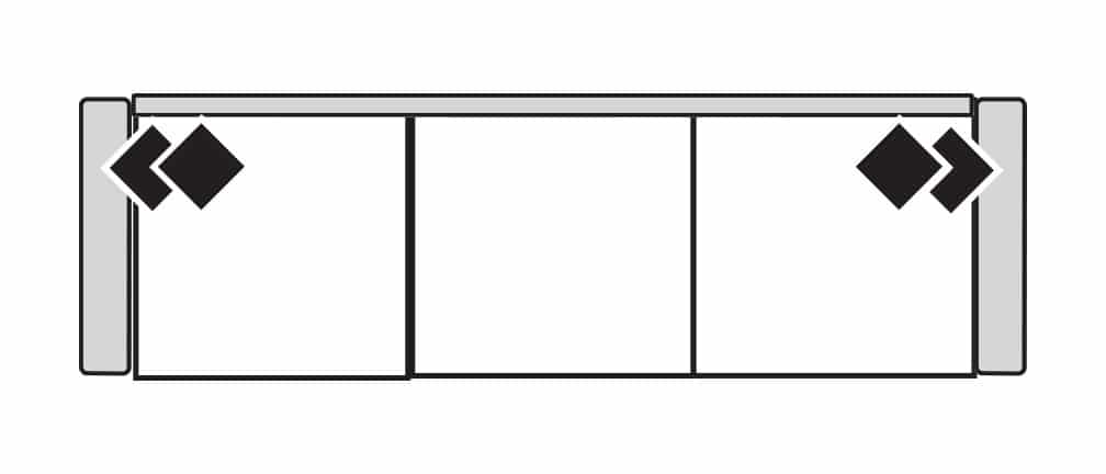 Four Seasons 6-341Q WINSTON 41" DEEP 3 SEAT QSLP Four Seasons 6-341Q WINSTON 41" DEEP 3 SEAT QSLP
