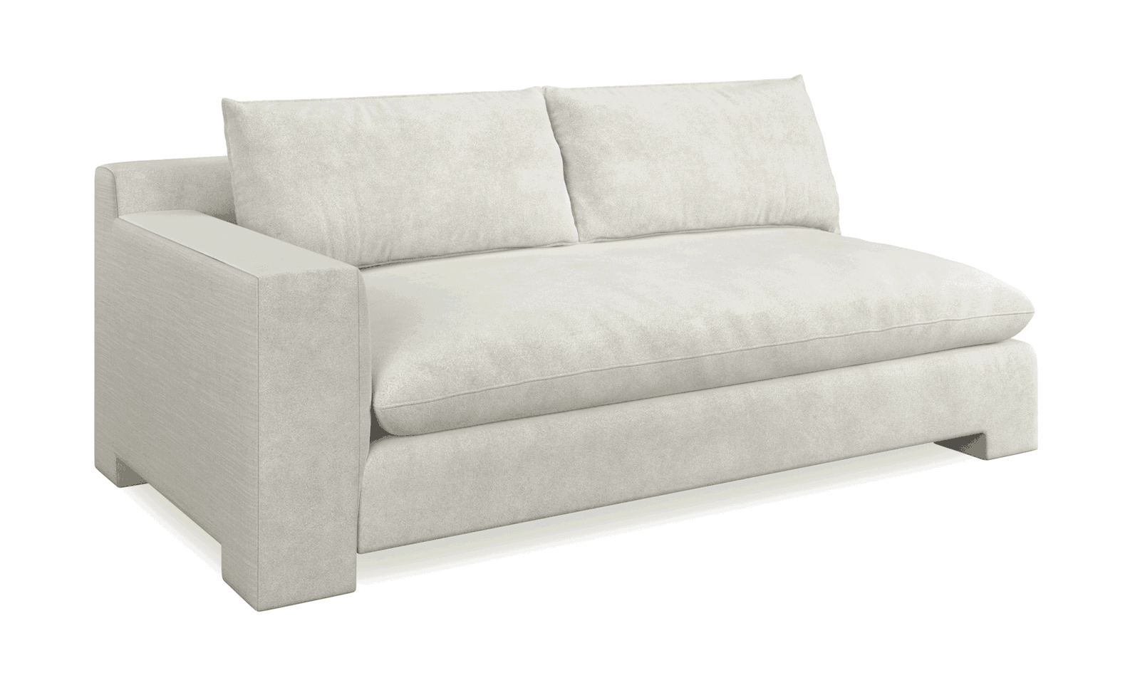 Caracole UPH-425V-LL6-A Devon LAF Loveseat Ivory
