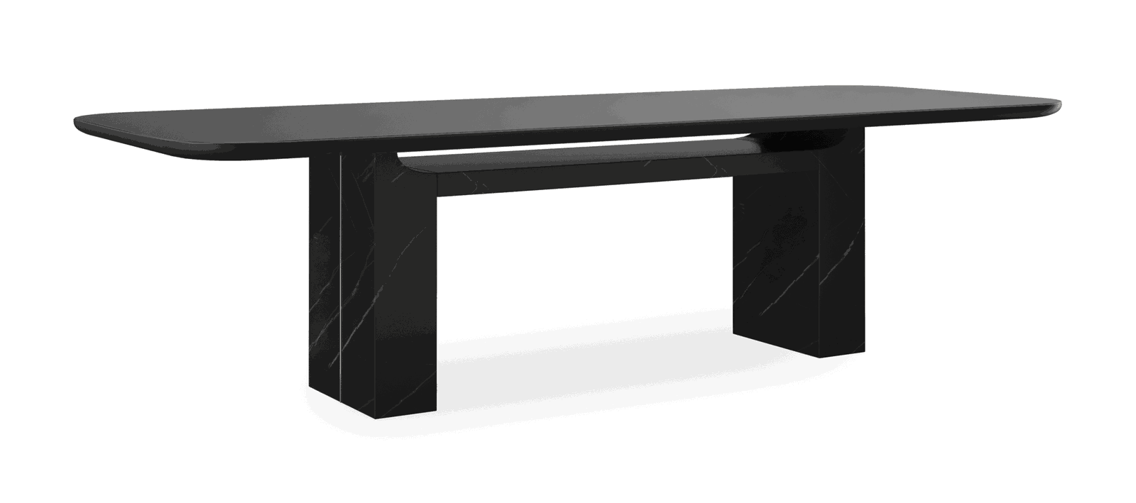 Caracole CLA-425V-2011 Overlap Rectangle Dining Table Dark