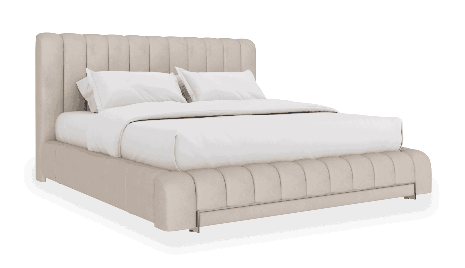 Caracole CLA-425V-126 Well Balanced Kg Bed Ecru