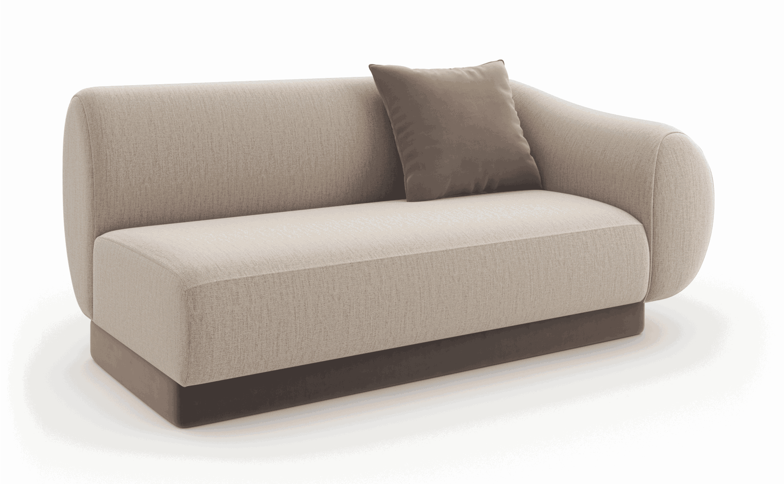 Caracole UPH-425V-RL1-A Seta RAF Loveseat Oatmeal