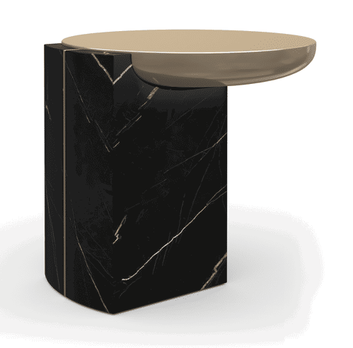 Caracole CLA-425V-418 Overlap Round Side Table Dark