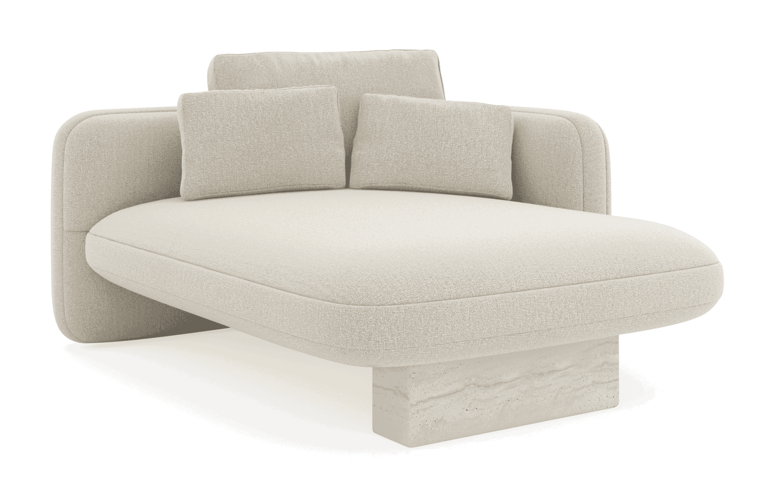 Caracole UPH-425V-RH5-B Overlap RAF Chaise Ecru