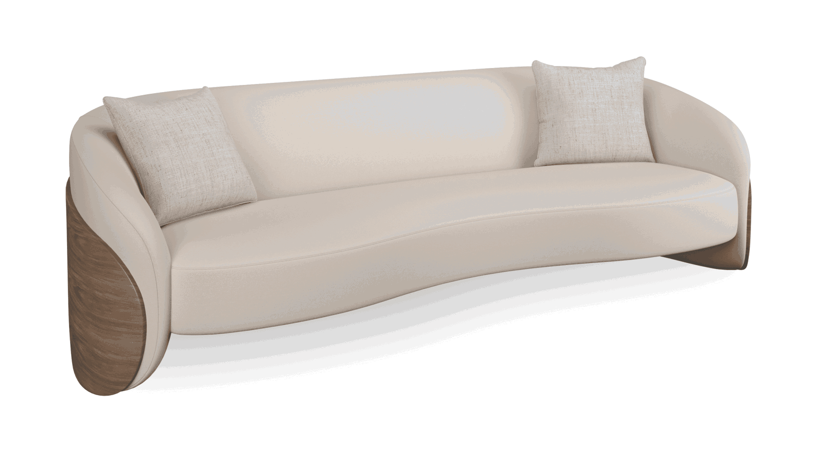 Caracole UPH-425V-115-A Fleur Wood Back Sofa