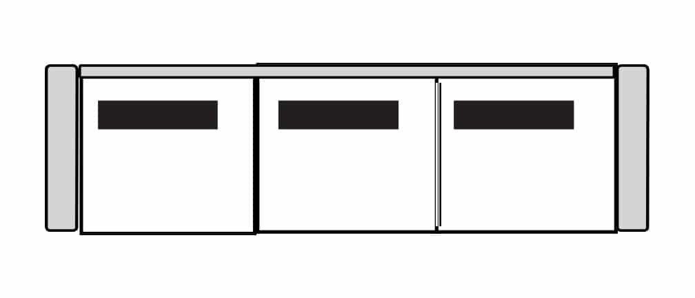 Four Seasons 75095GS BENTON 3 SEAT GRANDE SOFA