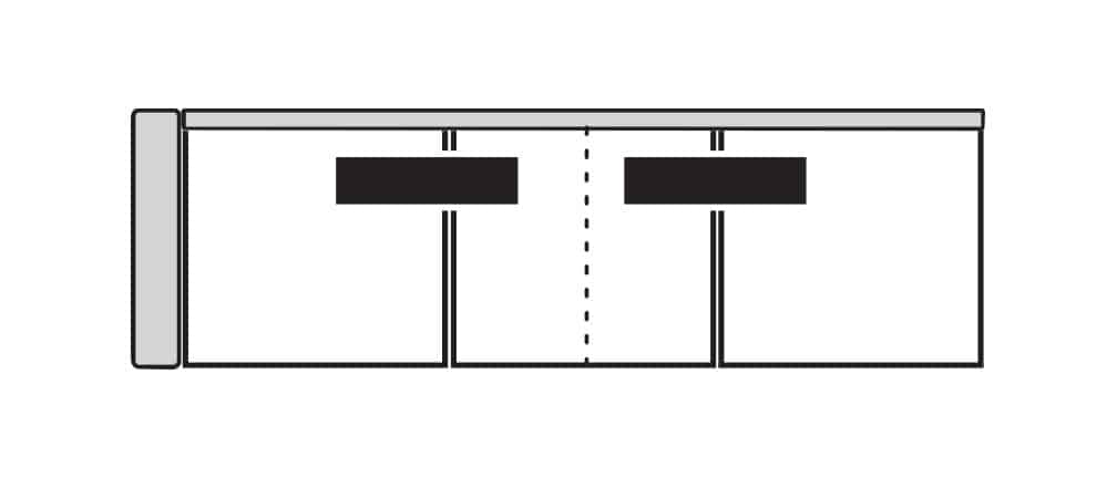 Four Seasons 75095Q-LSF BENTON LSF 3 SEAT QSLP