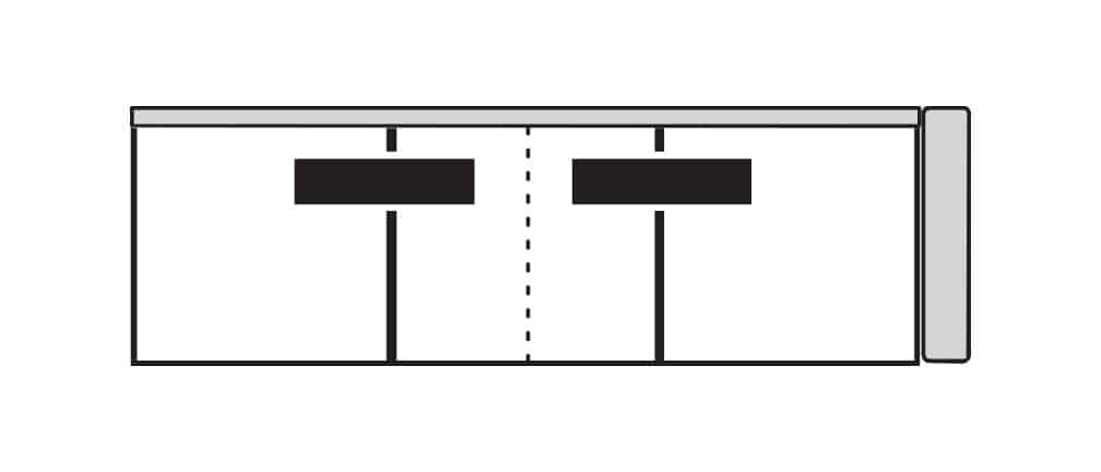 Four Seasons 75095Q-RSF BENTON RSF 3 SEAT QSLP