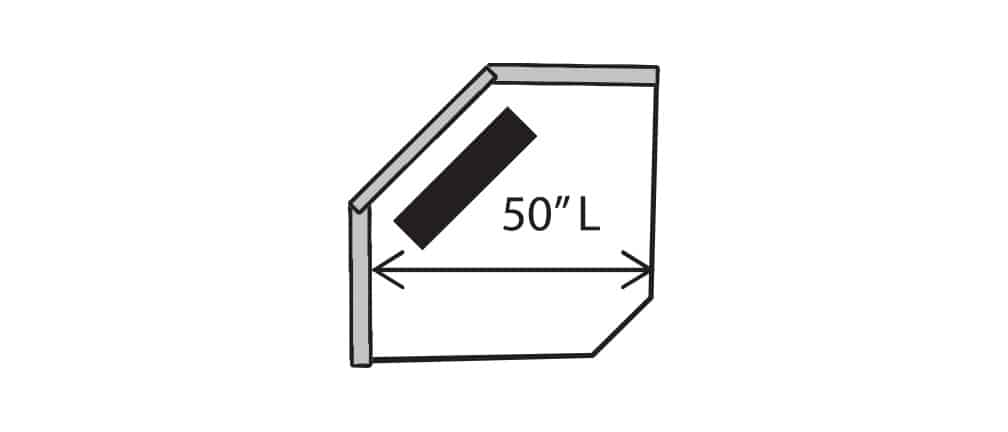 Four Seasons 75090-WH BENTON HEX WEDGE