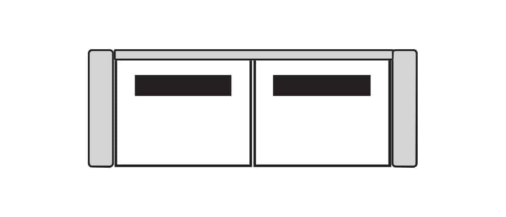 Four Seasons 75090THS BENTON 2 SEAT TOWNHOUSE