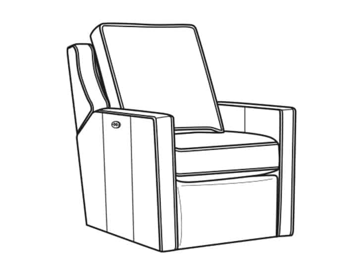 CR Laine L1726-05SWPR Harper Leather Swivel Power Recliner