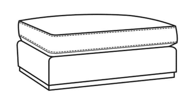 CR Laine L4770-07 Clark Leather Ottoman