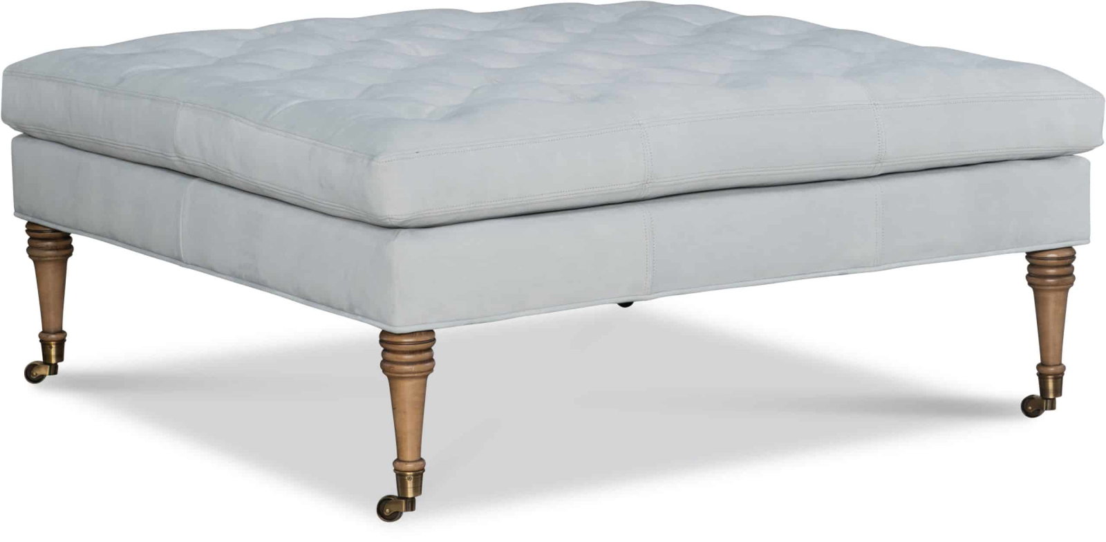 CR Laine L5027-07 Riley Leather Square Ottoman