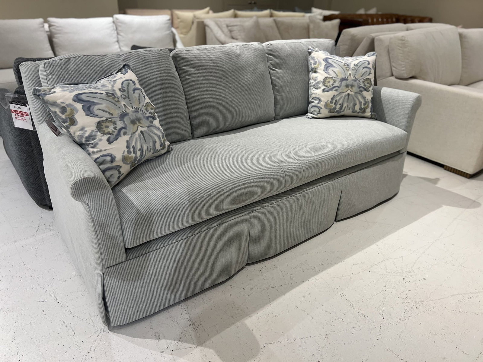 Jessica Charles 1790S/10500 Ensemble Skirted Sofa