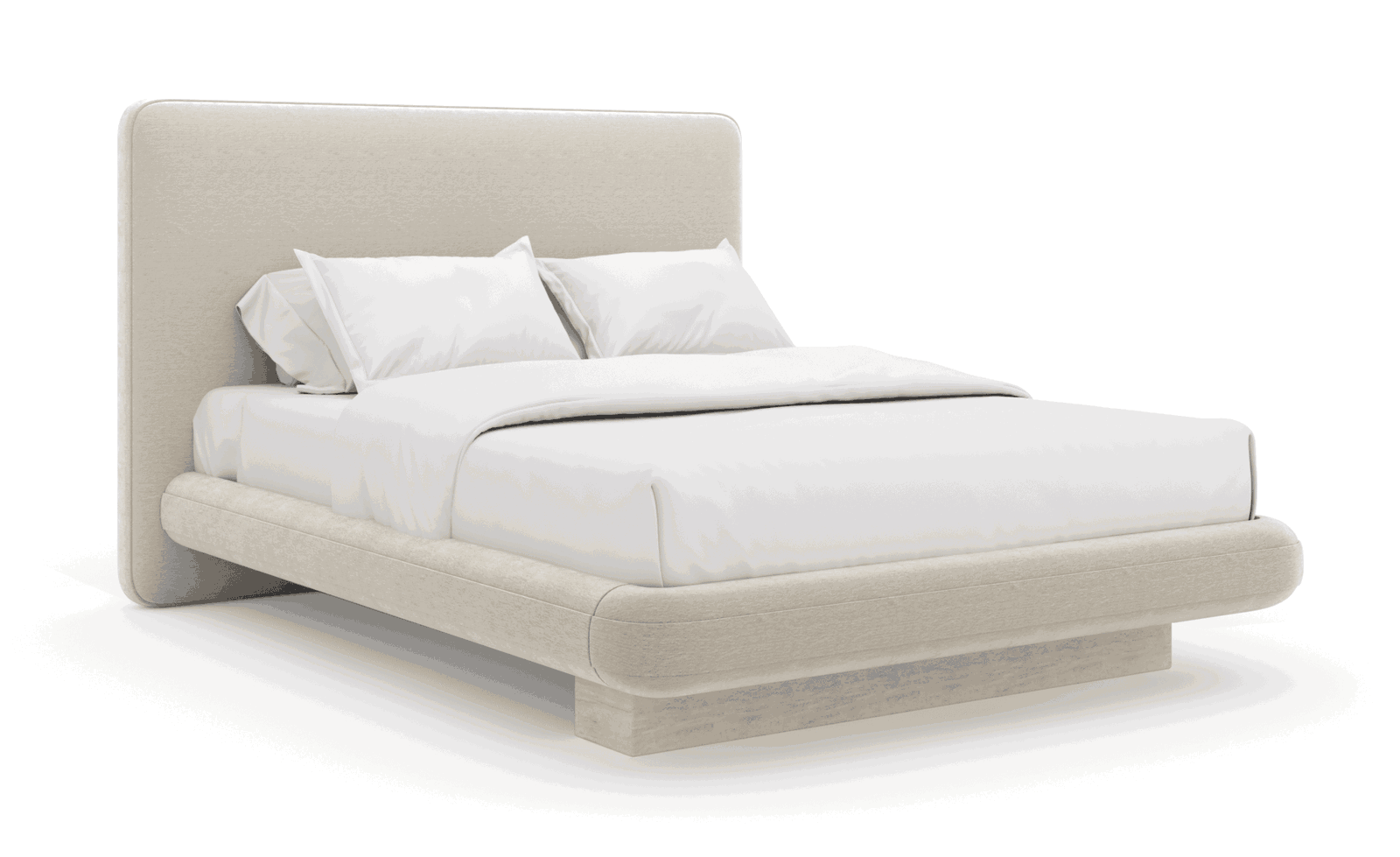 Caracole CLA-425V-101 Overlap Uph Qn Bed Ivory