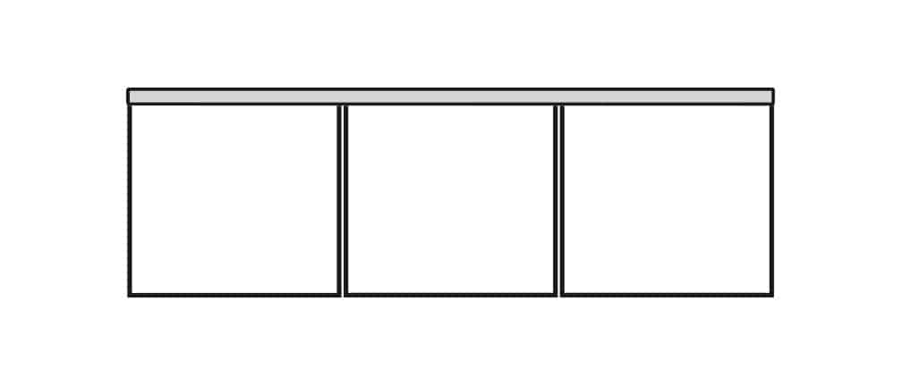 Four Seasons 325S-AL CAROLINE 3 SEAT ARMLESS SOFA Four Seasons 325S-AL CAROLINE 3 SEAT ARMLESS SOFA