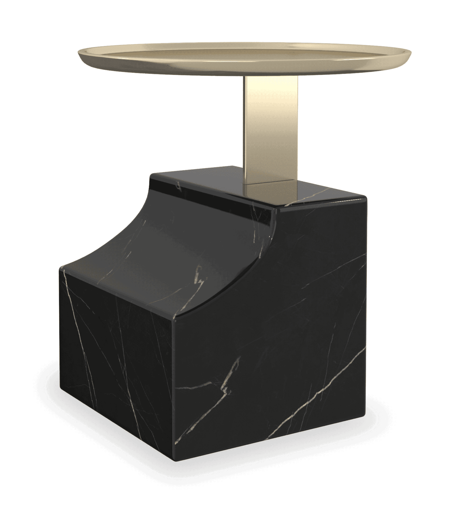 Caracole UPH-425V-WE5-4A Overlap Sectional Accent Table Dark
