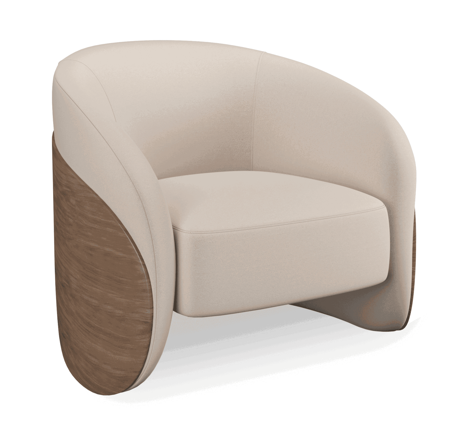 Caracole UPH-425V-134-A Fleur Wood Back Lounge Chair