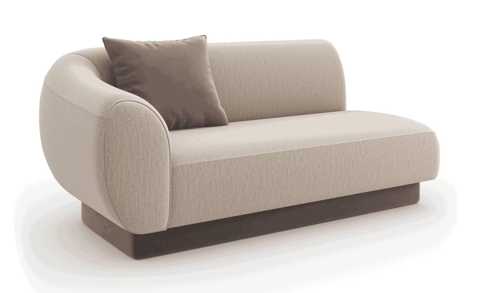 Caracole UPH-425V-LL1-A Seta LAF Loveseat Oatmeal