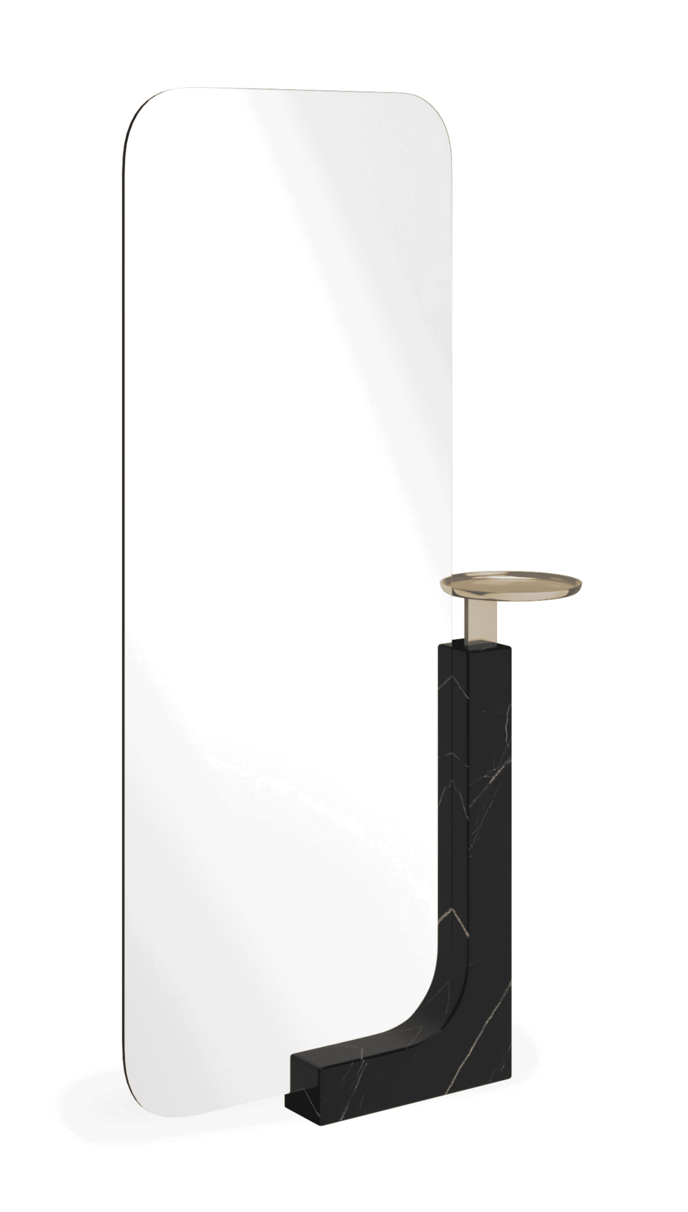 Caracole CLA-425V-042 Overlap Floor Mirror Dark