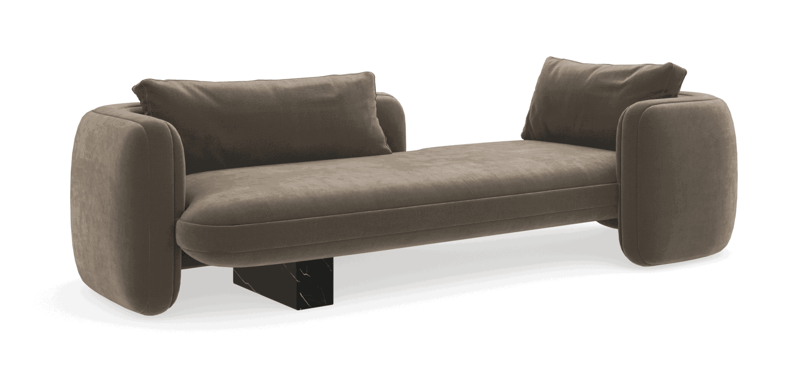 Caracole UPH-425V-072-A Overlap Bedroom Chaise Dark Taupe Caracole UPH-425V-072-A Overlap Bedroom Chaise Dark Taupe