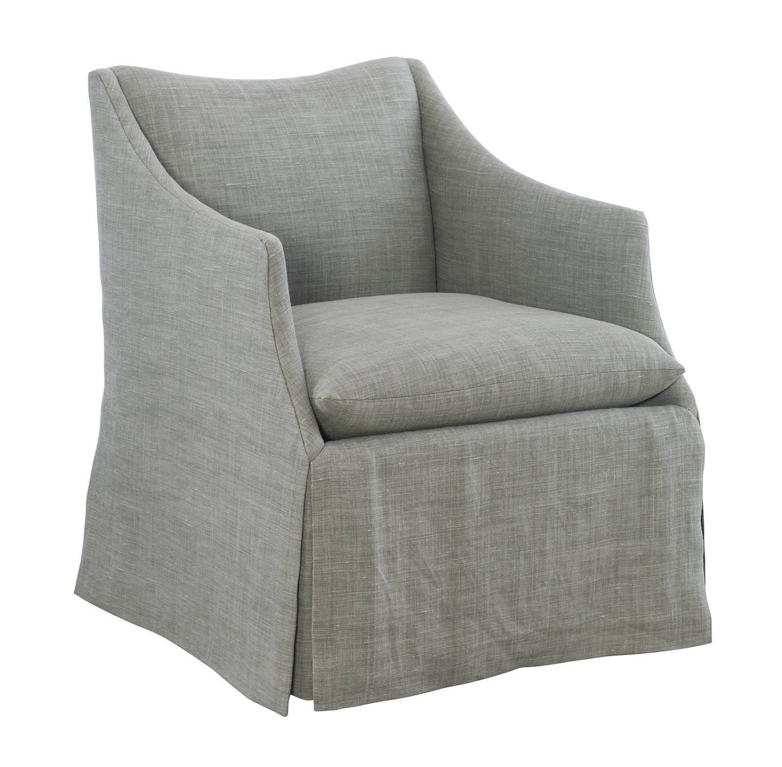 Hickory Chair HC8507-01 Oletta Skirted Dining Arm Chair