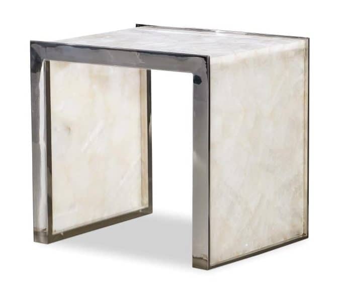Century SF6258 Samantha Glassy Quartz Lamp Table