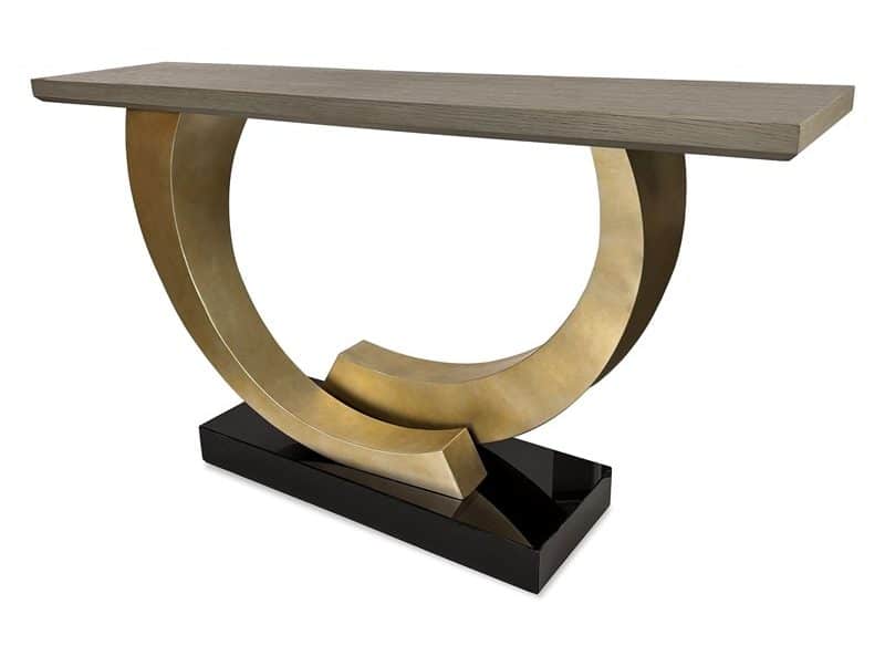 Ambella Home 07309-850-002 Halo Console Table – Silver