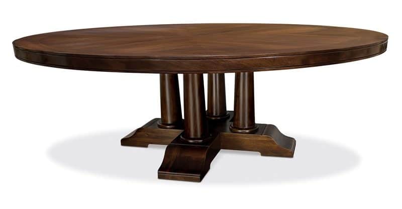 Ambella Home 17501-600-286 Positano Dining Table (86″) – Semi Crown