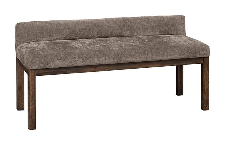 Artisan & Post 190-080X Brindle Grey Uph Bench In Expresso Oak