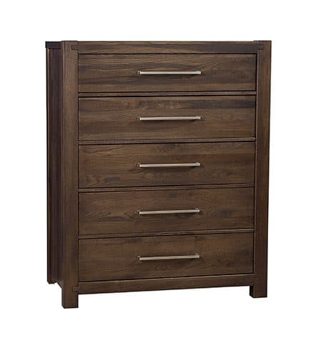 Artisan & Post 190-115 5 Drawer Chest In Expresso Oak Artisan & Post 190-115 5 Drawer Chest In Expresso Oak
