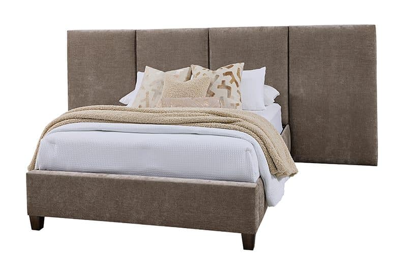 Artisan and#038; Post 190-551X-155X-822X-404-444X Brindle Grey Queen Upholstered Wallbed In Expresso Oak