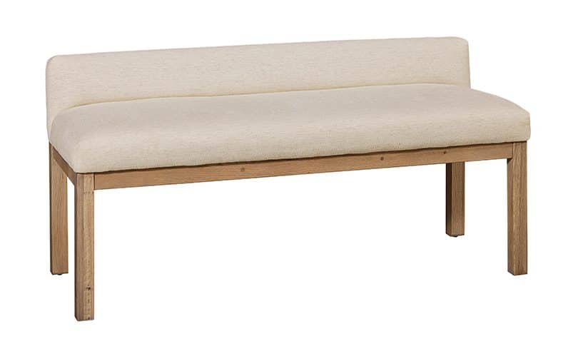 Artisan & Post 192-080I Ivory Cream Uph Bench In Natural Oak