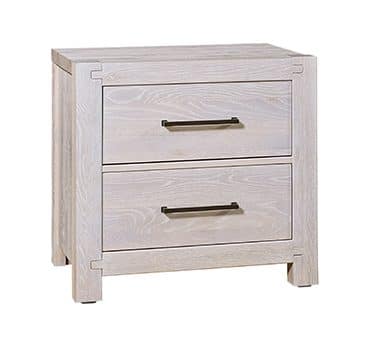Artisan & Post 194-227 2 Drawer Nightstand In Washed White Oak