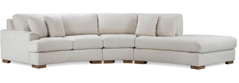 Temple Furniture 25260 Crescent 43″ Depth Sectional with RAF Lounge