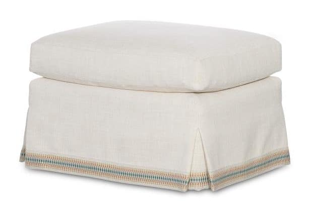 Highland House 2628-27 Abbott Skirted Ottoman