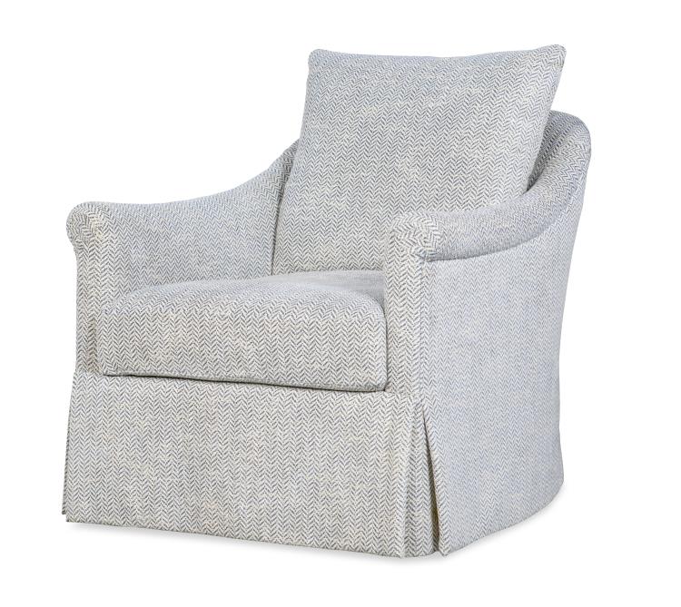 Highland House 2628SW Abbott Skirted Swivel Chair