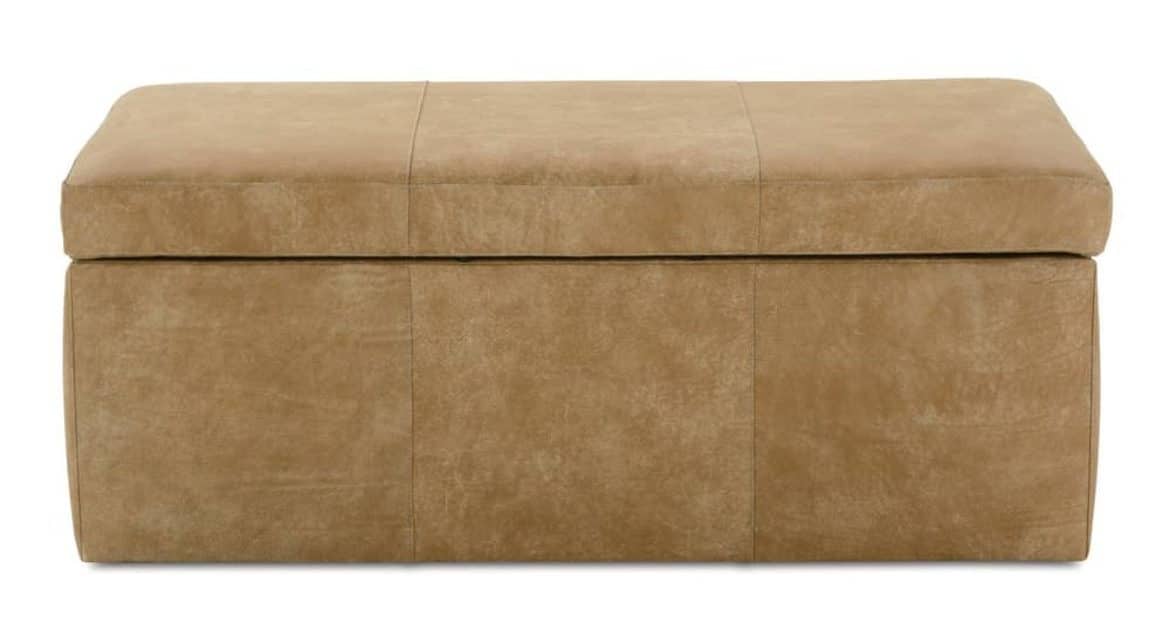 Rowe Furniture RSTG-4528-1000-077-RC (-L-) Remy 45″ x 28″ Rectangle Leather Storage Ottoman