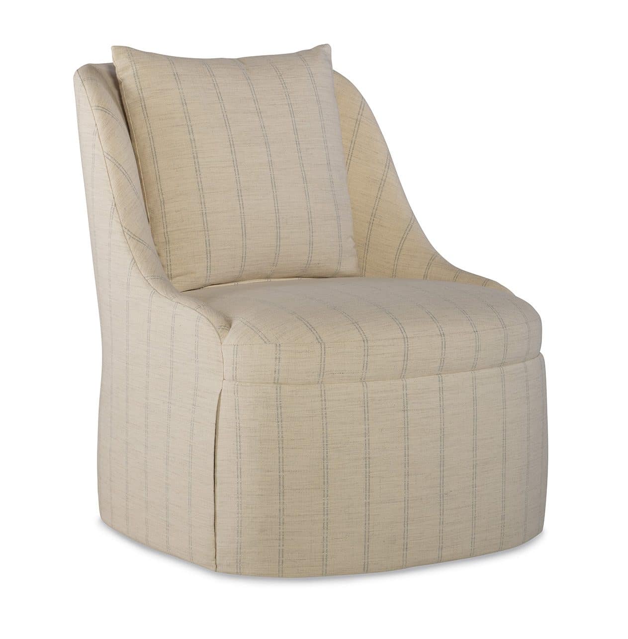 Jessica Charles 5376SK-S Camille Skirted Swivel Chair