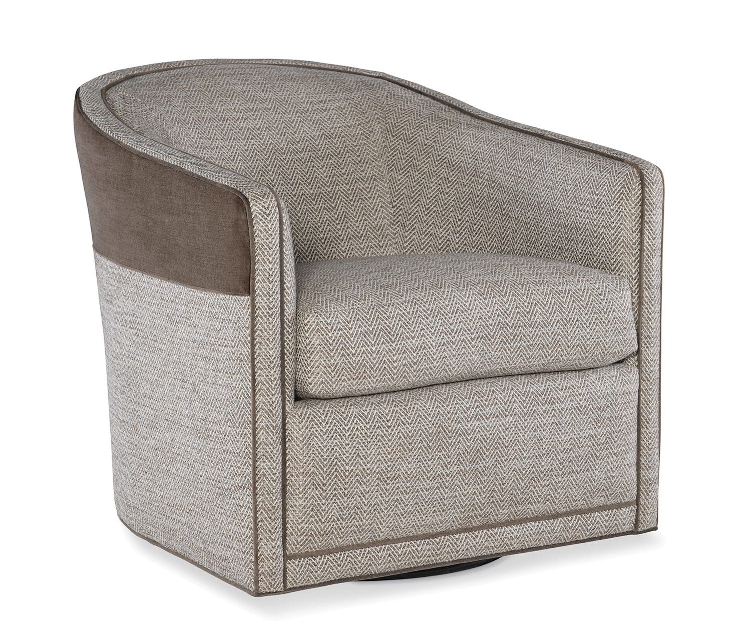 Jessica Charles 5616-S-DB Maeve Swivel With Decorative Back