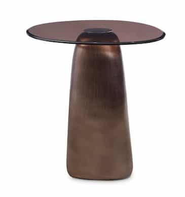 Bassett Furniture 6E26-K641 Pantheon Glass Top End Table