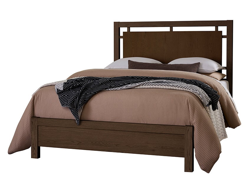 Vaughan Bassett 840-557-755-922 Queen Floating Panel Bed In Dark Oak Vaughan Bassett 840-557-755-922 Queen Floating Panel Bed In Dark Oak