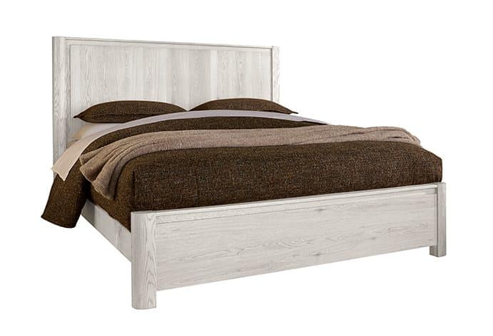 Vaughan Bassett 844-558-855-922 Queen Radius Poster Bed In Soft White Oak
