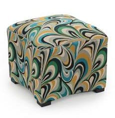 John Richard AMQ-1207-4068-AS Curved Ottoman