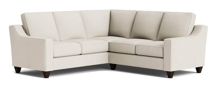 Bassett Furniture CWS00-L4161SF-KIT26 True Custom Wide Slope Arm L-Shaped Sectional