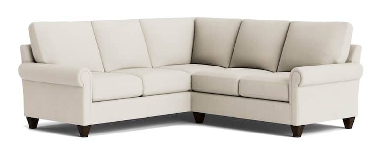 Bassett Furniture C300-L4161SF-KIT26 True Custom Panel Arm L-Shaped Sectional