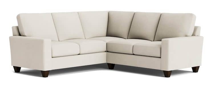 Bassett Furniture C600-L4161SF-KIT26 True Custom Large Track Arm L-Shaped Sectional